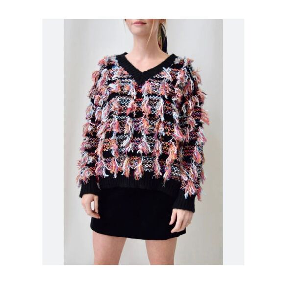 Boutique Brand The Ol Razzle Dazzle Tassel Sweater XL - Picture 1 of 13